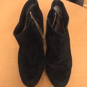 Michael Kors black suede booties